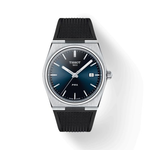Tissot PRX Quartz Stainless Steel / Blue / Rubber